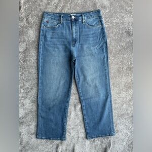 HUDSON Women’s Jeans Noa Mid Rise Straight Crop Size 30 Blue